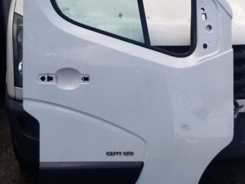 RENAULT MASTER MK3 2014 DRIVER SIDE FRONT BARE DOOR IN WHITE