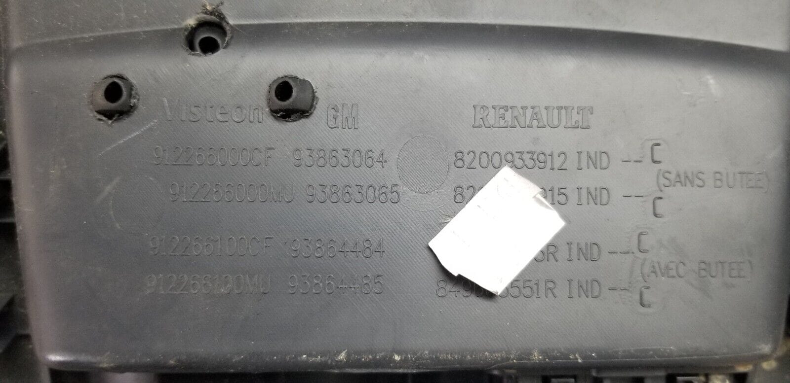 RENAULT TRAFIC Storage Compartment With Radio Remote 2014 Diesel 8200933912 - Image 6