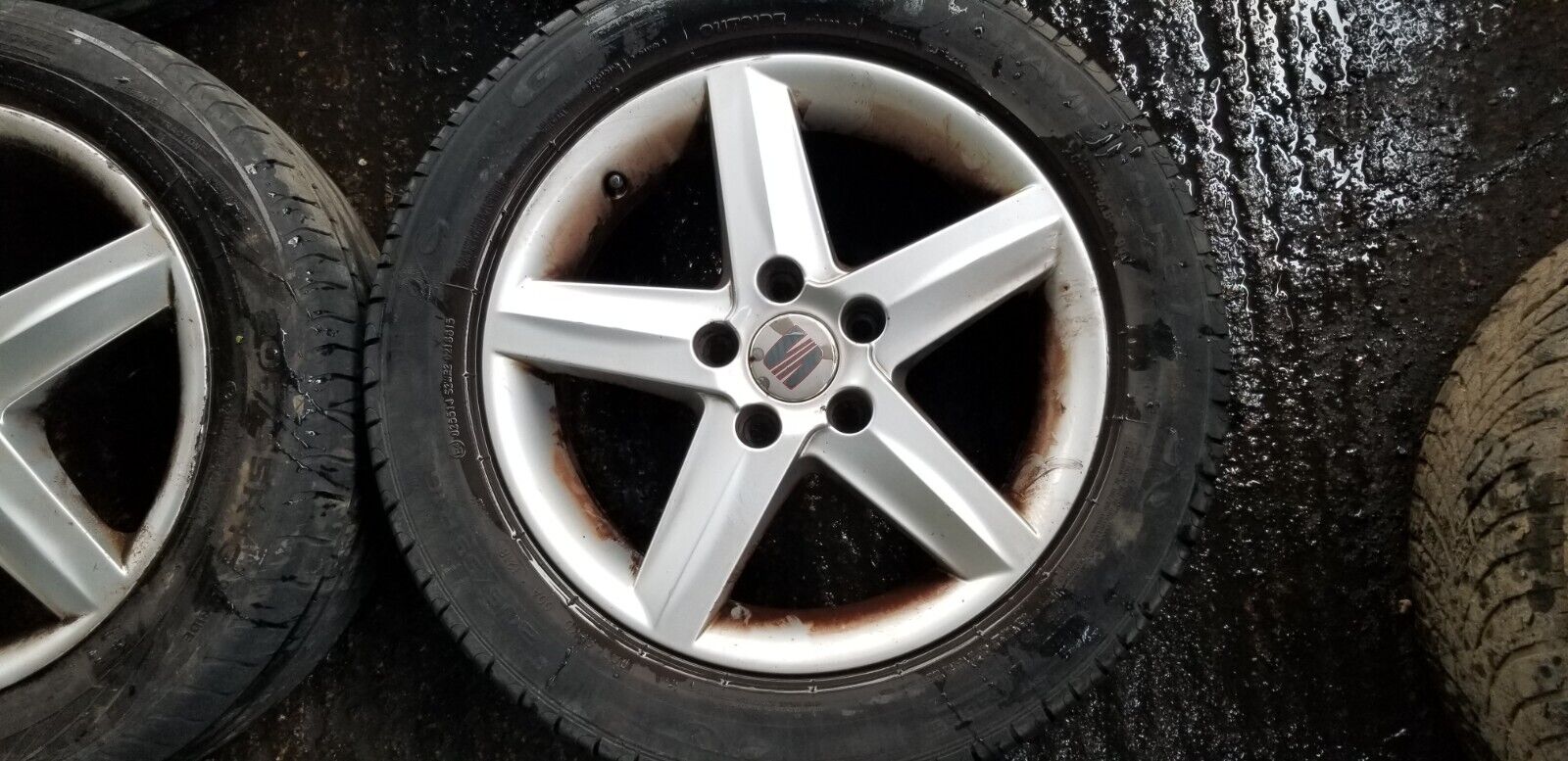 Seat Leon mk2 16inch Alloy Wheels and tyre set ET50 5PO601025K - Image 8