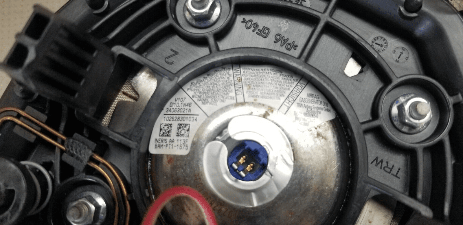 Vauxhall Movano 2014-18 B Steering Wheel Driver Airbag 985100028R |O - Image 4