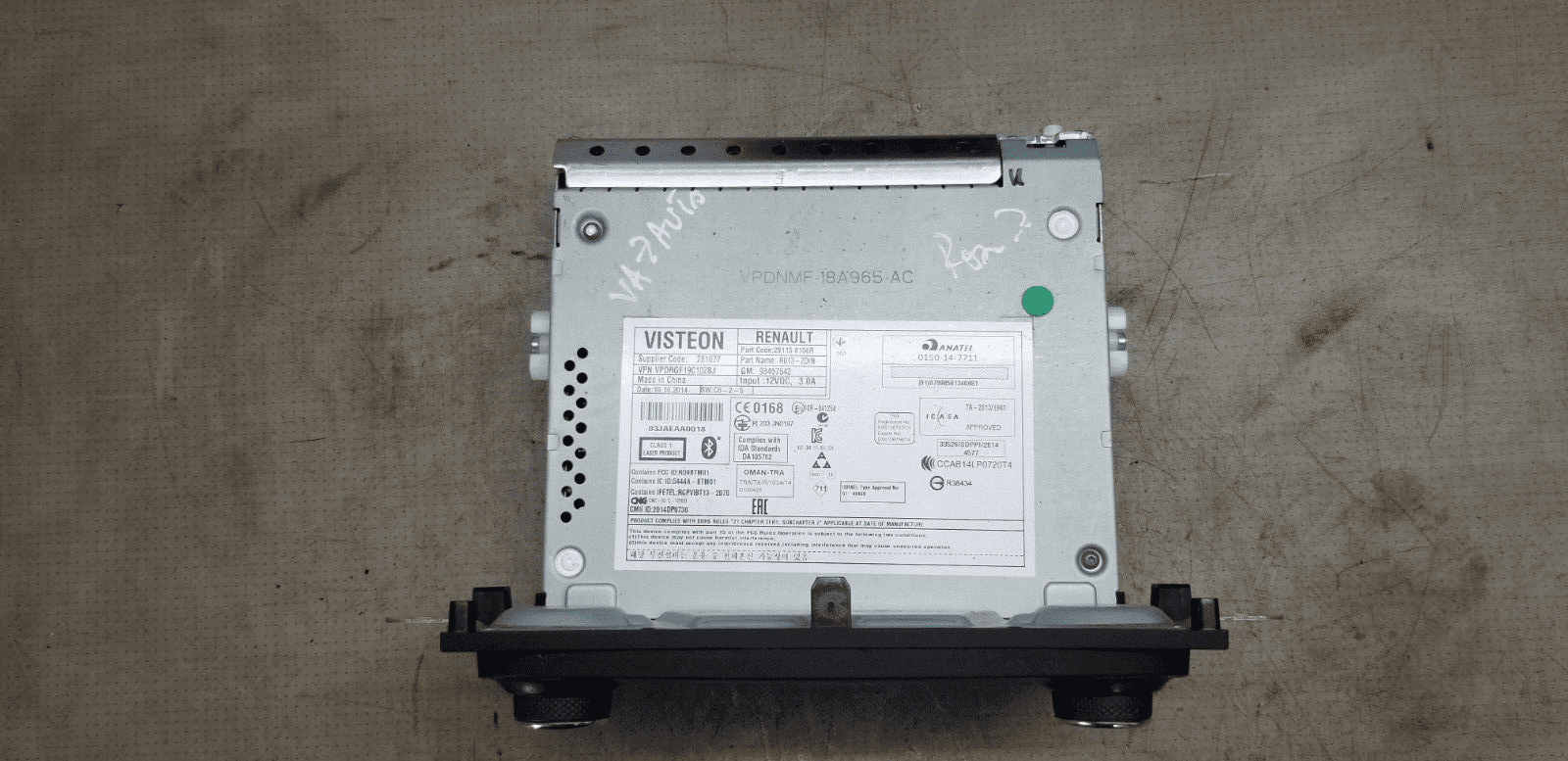 Vauxhall Vivaro X82 Stereo Radio Cd Player 281158156R/No Code - Image 6