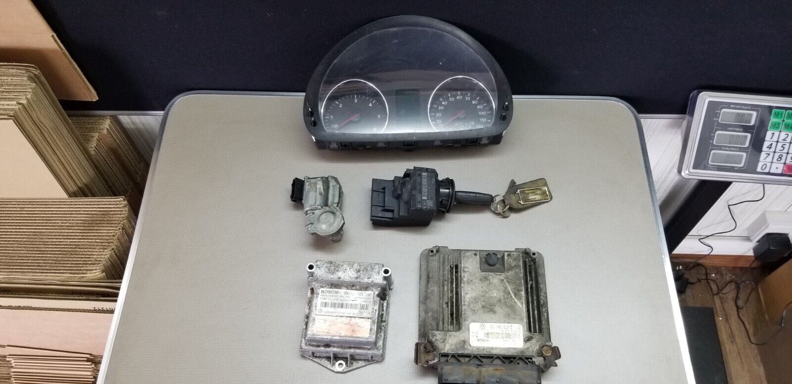 Volkswagen Crafter 2.0 TD CKUB ECU KIT 0281017663 03L906012D 2012 - 2016