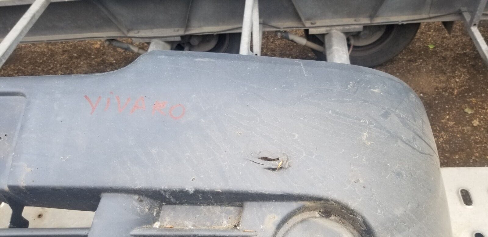 Vauxhall Vivaro 2007-2014 Front Bumper Gray Textured Without Fog Lamp Holes - Image 5