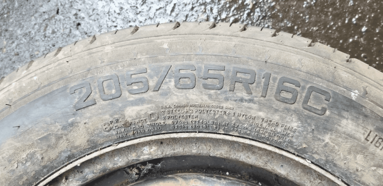 Vauxhall Vivaro Steel Wheel With Tyre 205/65R16C 5 Stud |O - Image 4