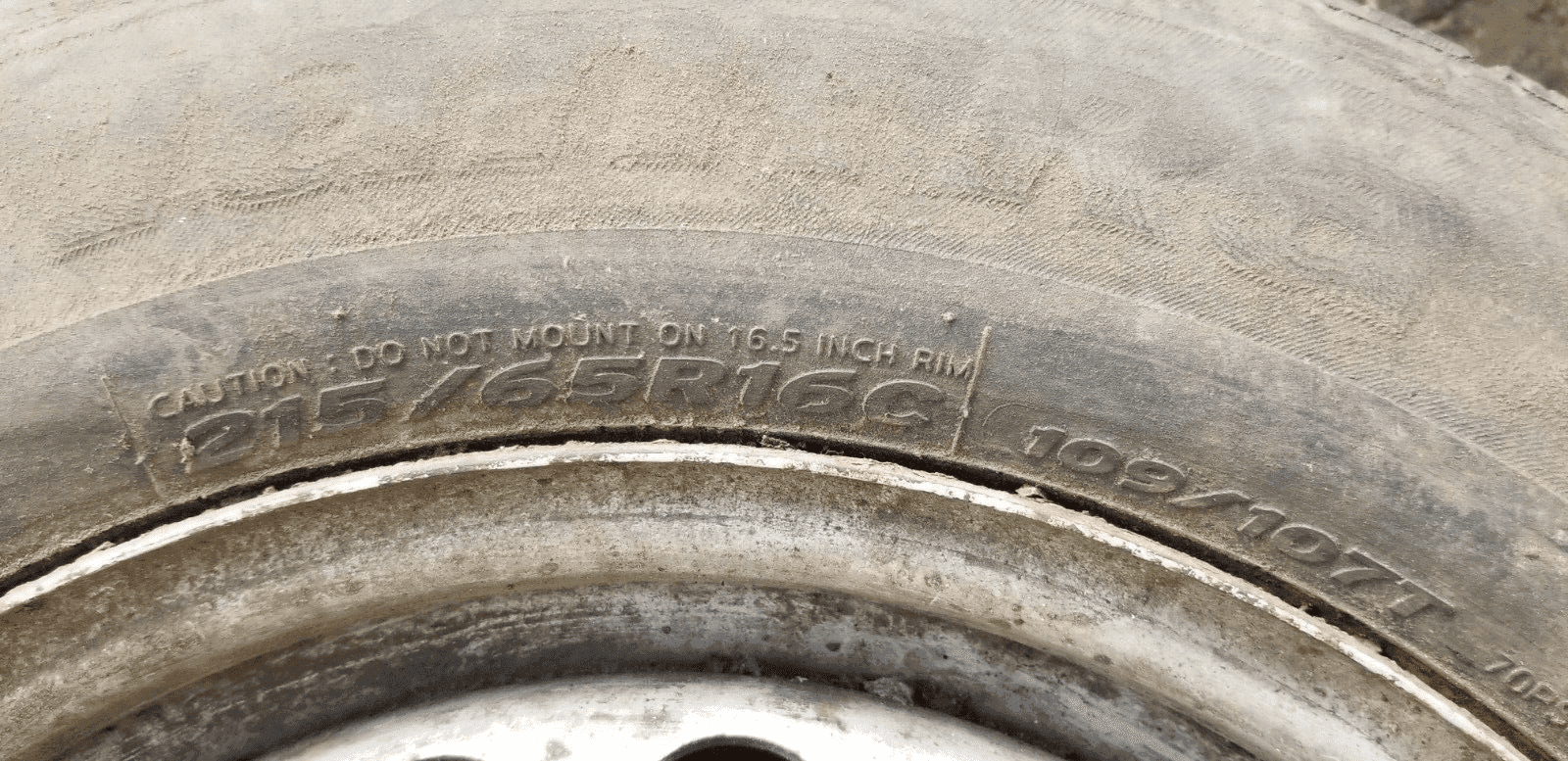 Volkswagen Bus Steel Wheel Rim (7H0601027D) And Tyre 215/65R16C |O - Image 7