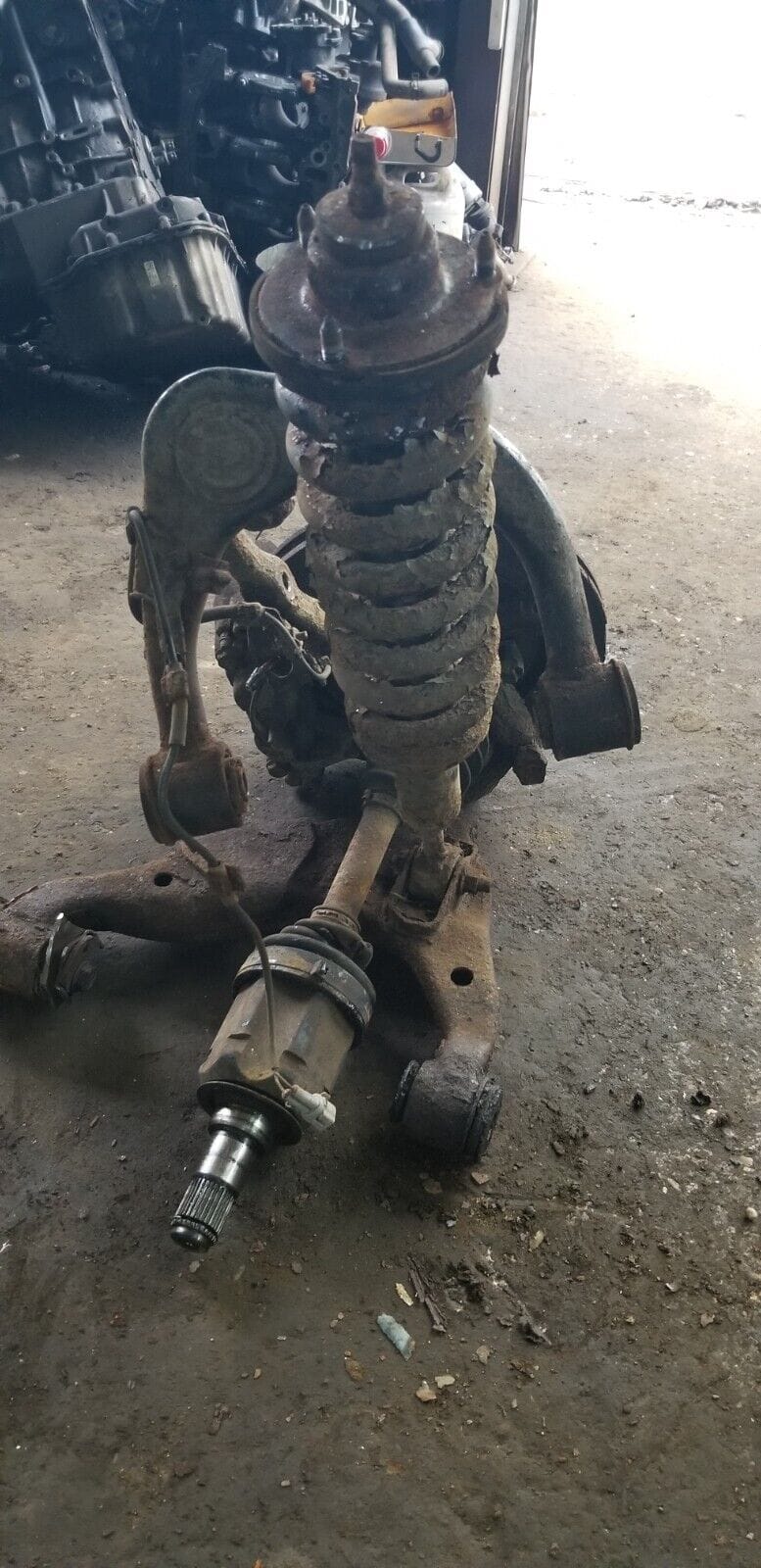 2005 Toyota Land Cruiser 3.0 Diesel Front Suspension Leg Complete Passenger Side - Image 3