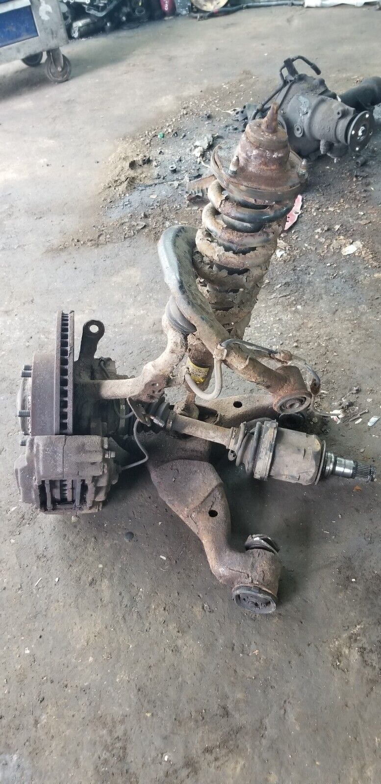 2005 Toyota Land Cruiser 3.0 Diesel Front Suspension Leg Complete Passenger Side - Image 4