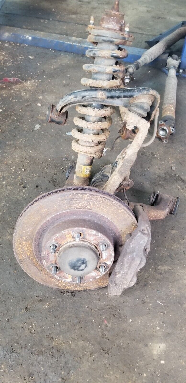 2005 Toyota Land Cruiser 3.0 Diesel Front Suspension Leg Complete Passenger Side - Image 5