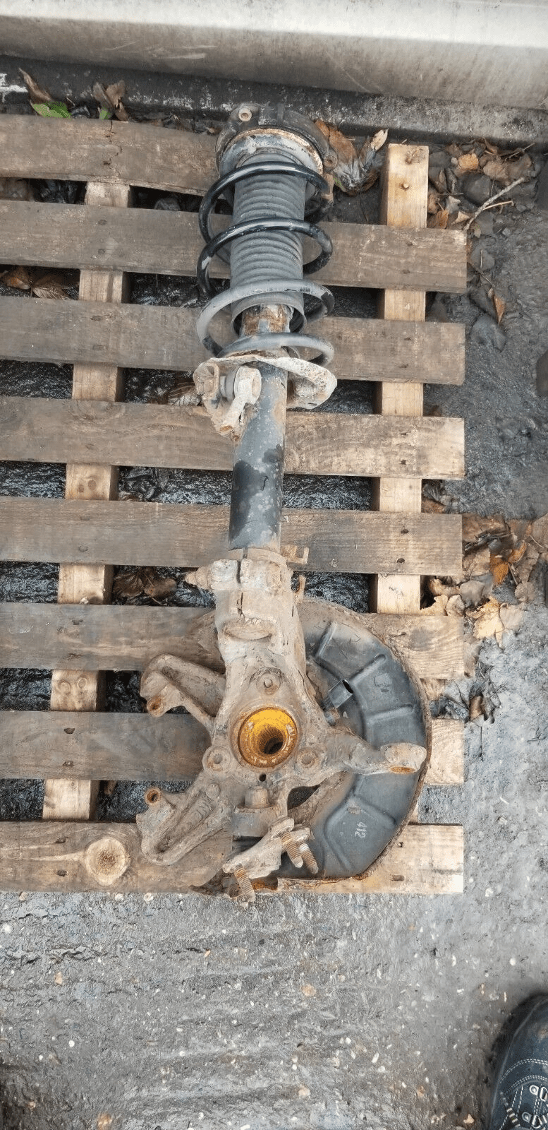 2011 RENAULT KANGOO MK2 SUSPENSION CORNER HUB STRUT FRONT DRIVER SIDE RIGHT