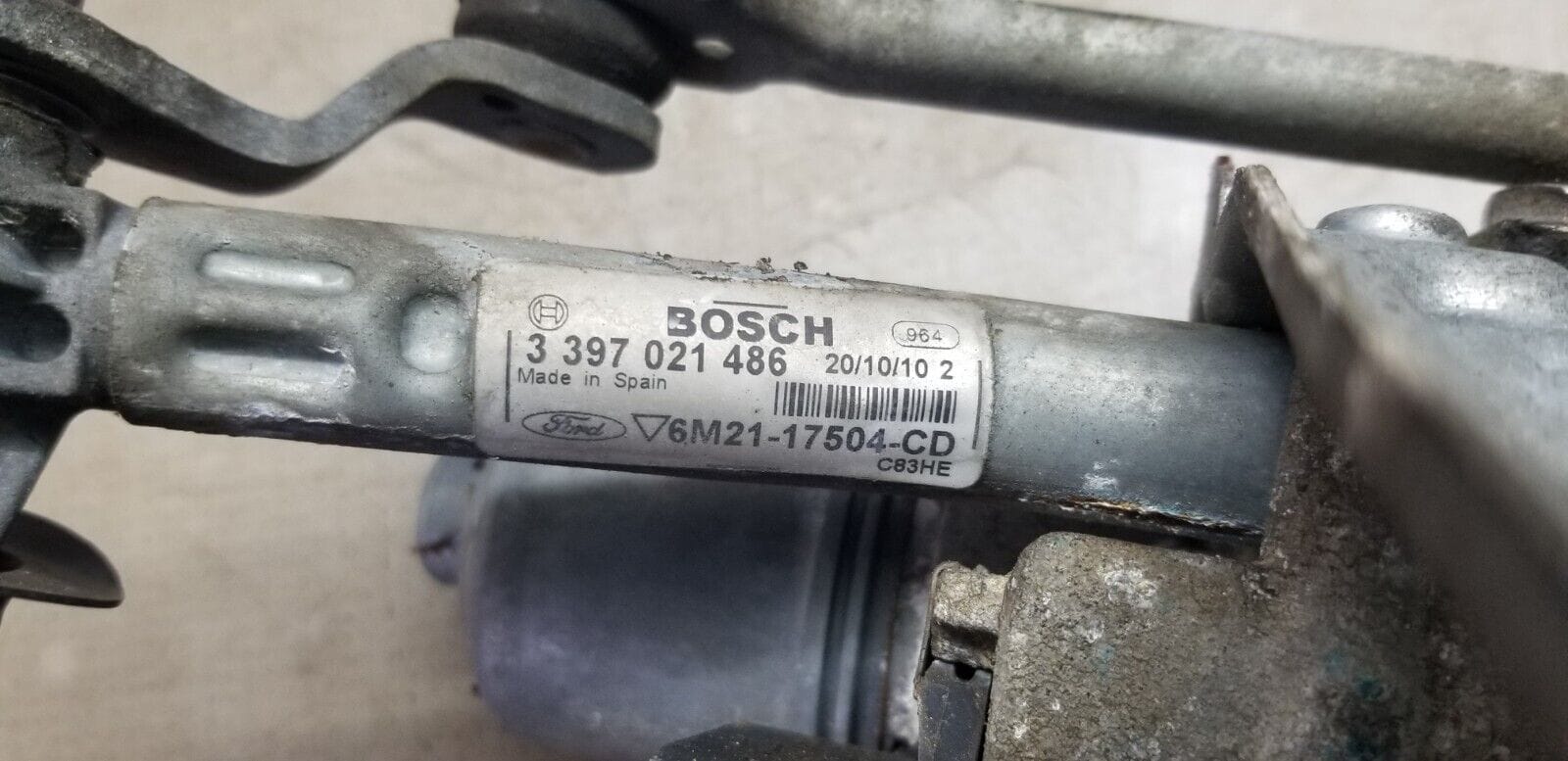 2012 FORD GALAXY PASSENGERS SIDE WIPER MOTOR AND LINKAGE 6M21-17504-CD - Image 5