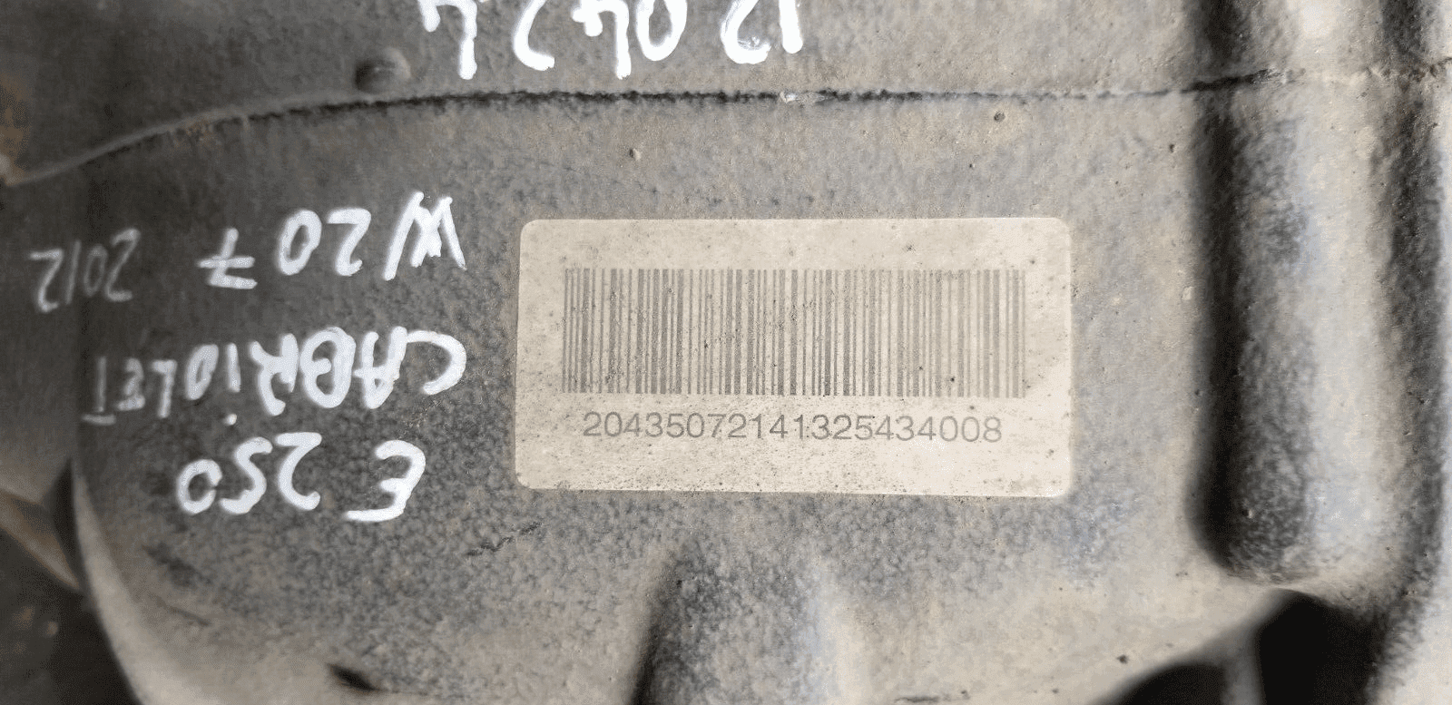 2012 MERCEDES BENZ E250 CDI COUPE REAR DIFFERENTIAL A2043510705 - Image 4