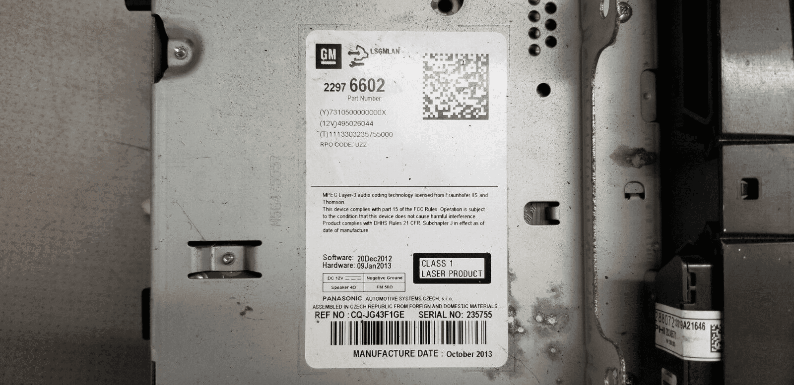 2014 Vauxhall Astra Mk6 (J) OEM Radio/CD/Stereo Head Unit 22976602 |O - Image 4