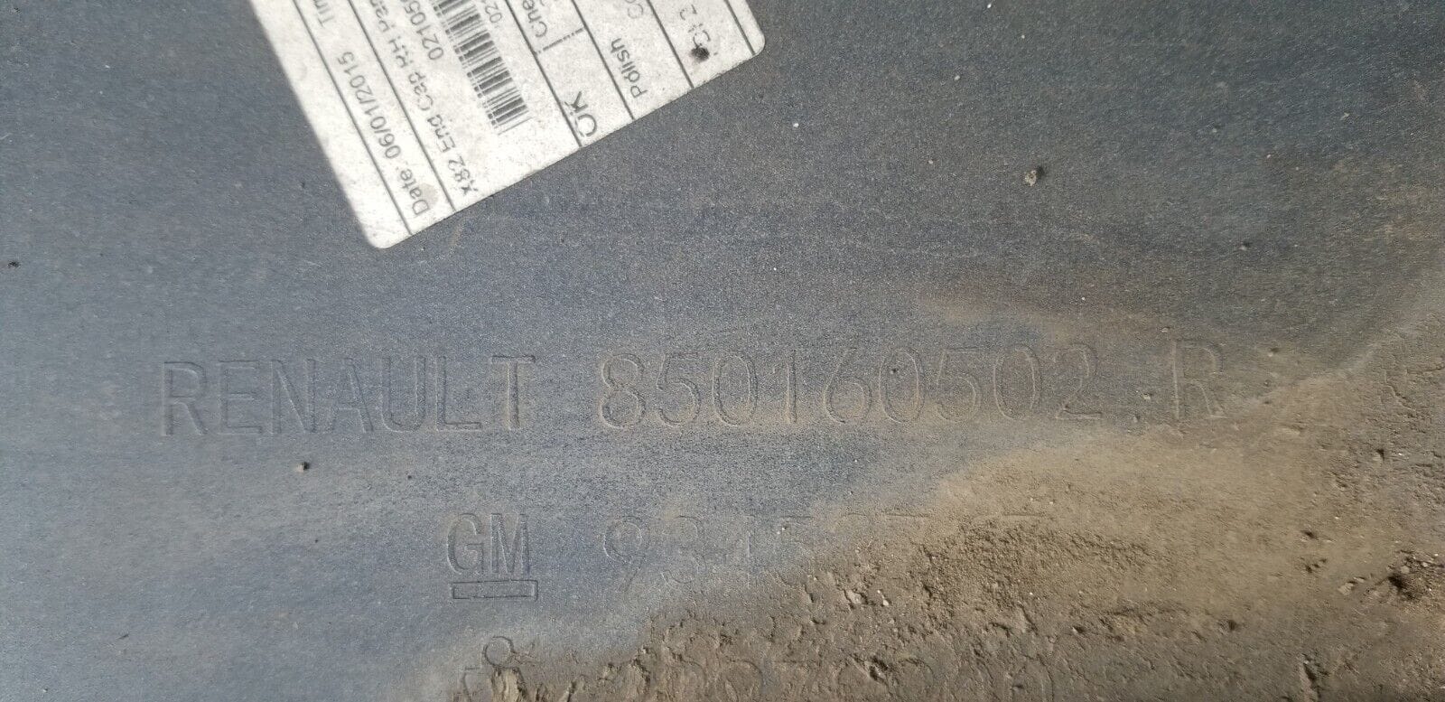 2015 Renault Trafic OSR Drivers Rear Corner Bumper Blue 850160502R |O - Image 4