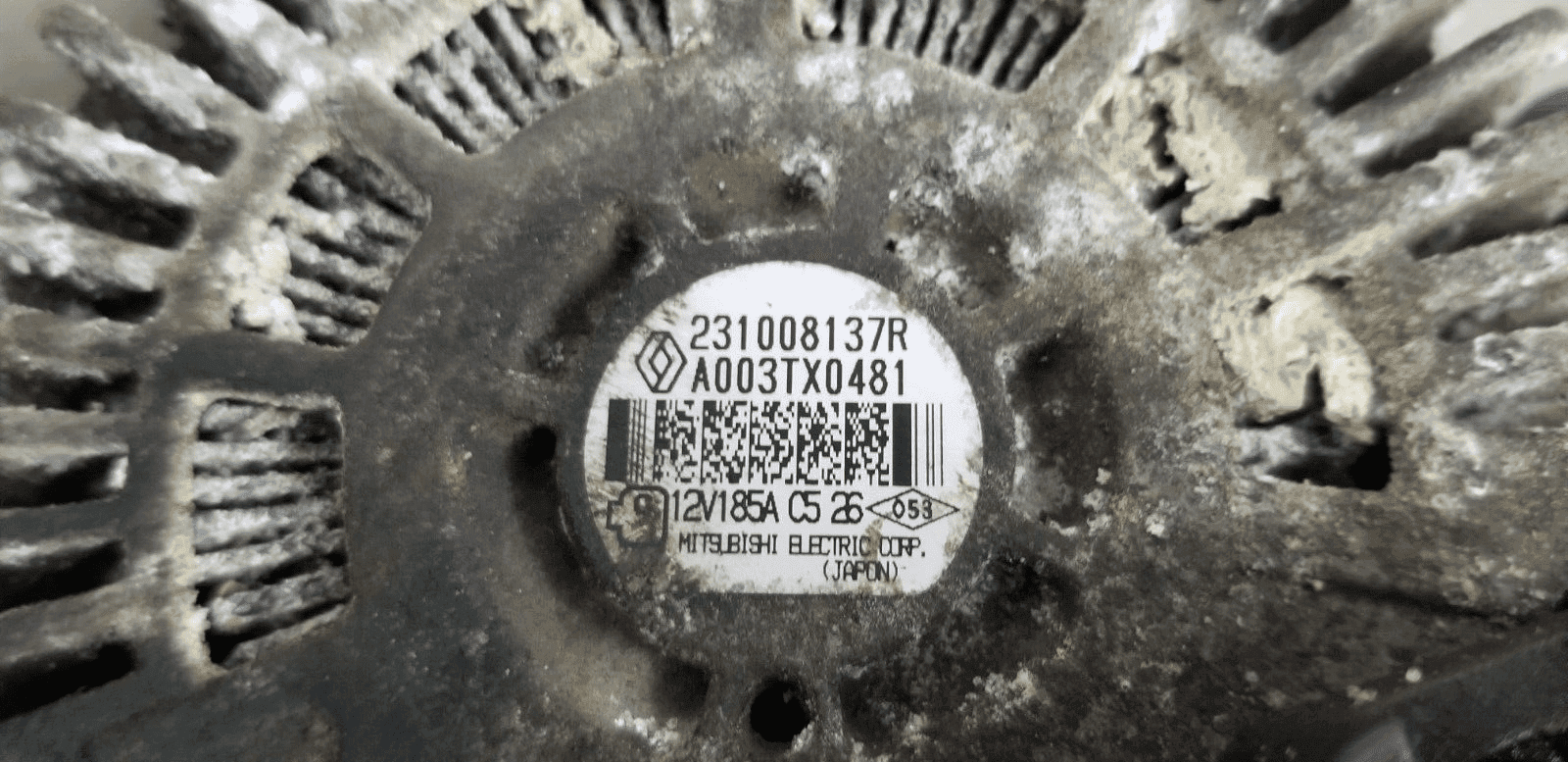 231008137R marking on Vauxhall Movano alternator