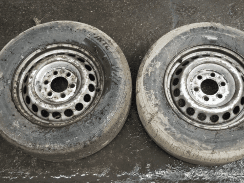 2x MERCEDES-BENZ SPRINTER W906 STEEL WHEEL & TYRE 235/65R16