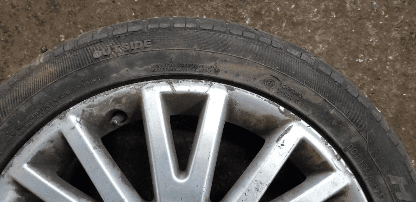 AUDI A4 B7 17'' ALLOY WHEEL & TYRE 4FO 601 025 AK 235/45R17 - Image 6