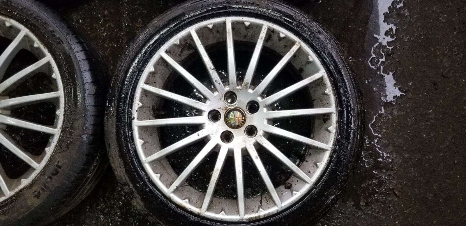 Alfa Romeo Alloy Wheels and Tyres 5 stud 215/45/R17 7Jx17H2 - Image 6