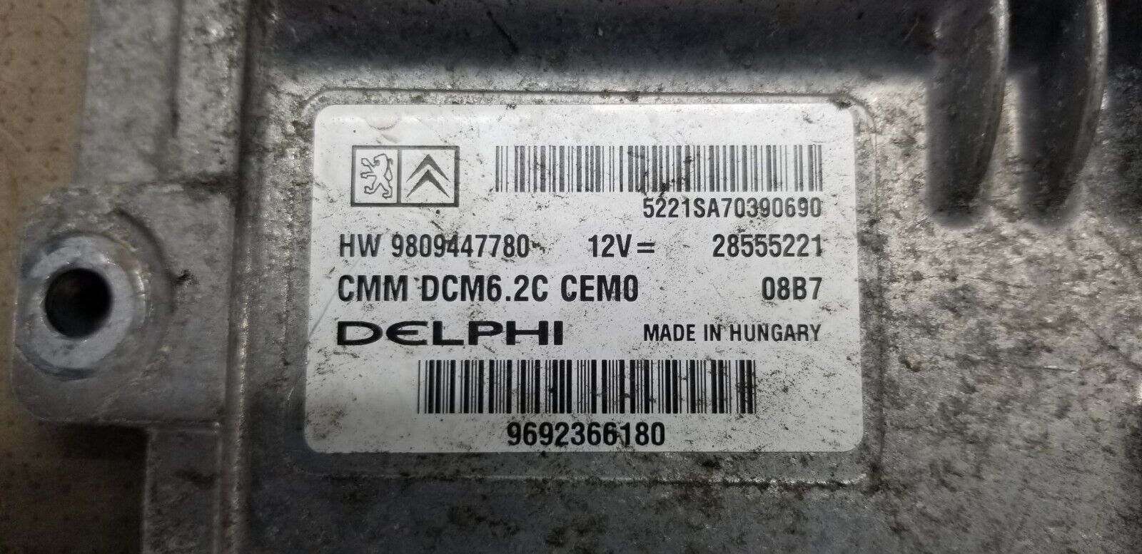 Citroen Relay Peugeot Boxer 2.0 HDI Diesel ECU, HW9809447780, 9692366180 - Image 5