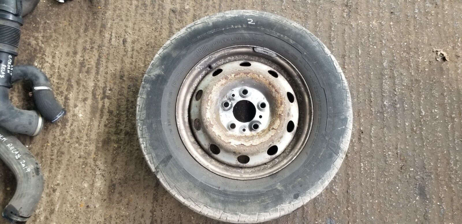 FIAT DUCATO PEUGEOT BOXER STEEL WHEEL WITH TYRE 215/70 R15