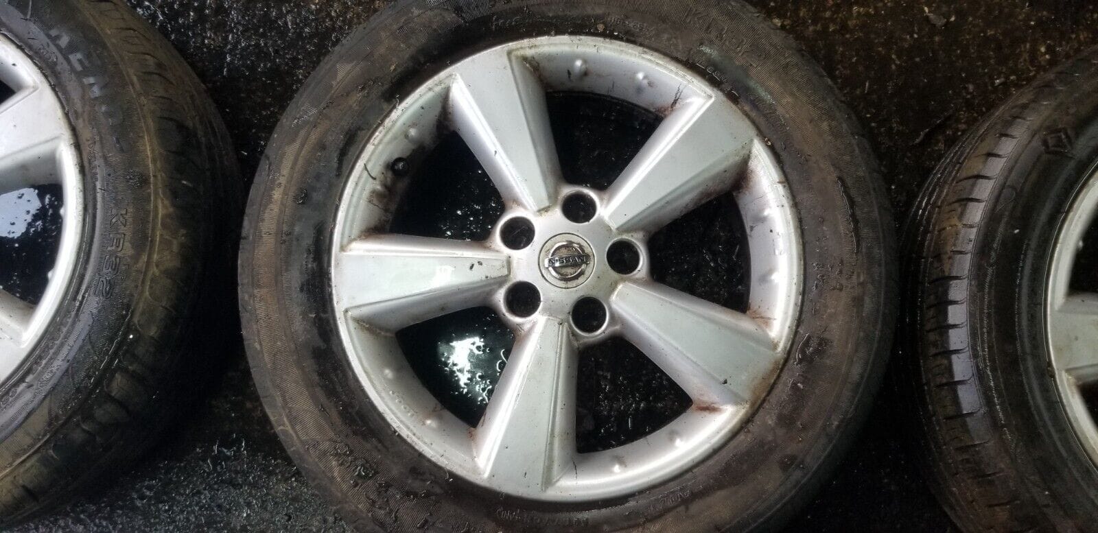 GENUINE NISSAN QASHQAI J11 6.5x17" ET40 ALLOY WHEELS 40300EY17C & TYRES - Image 5