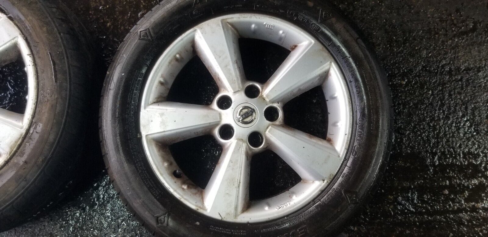 GENUINE NISSAN QASHQAI J11 6.5x17" ET40 ALLOY WHEELS 40300EY17C & TYRES - Image 6