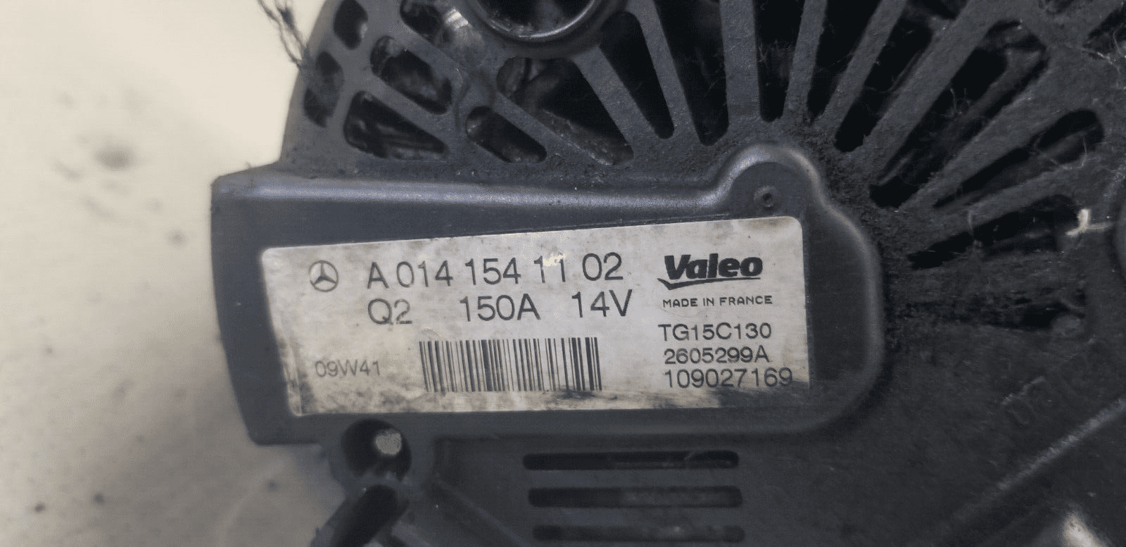 Mercedes Benz C220 Alternator A0141541102 2.1L Dsl Manual W204 Saloon 2010 |O - Image 4