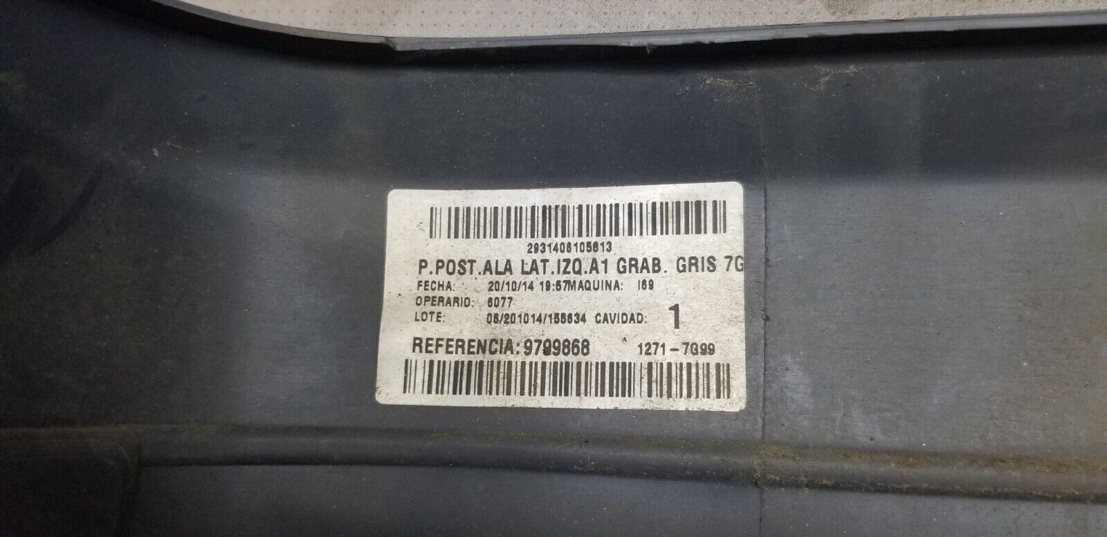 Mercedes Benz W639 Vito Rear Bumper Corner Left Side A6398801271 - Image 6