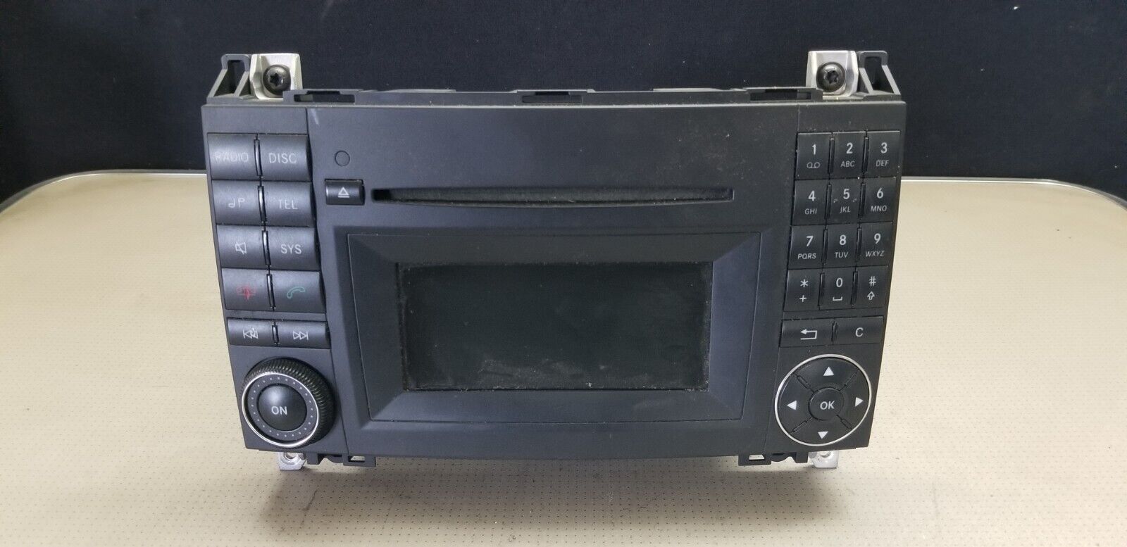 Front view of Mercedes Sprinter W906 2006-2019 Radio/CD/Stereo head unit A1699002000