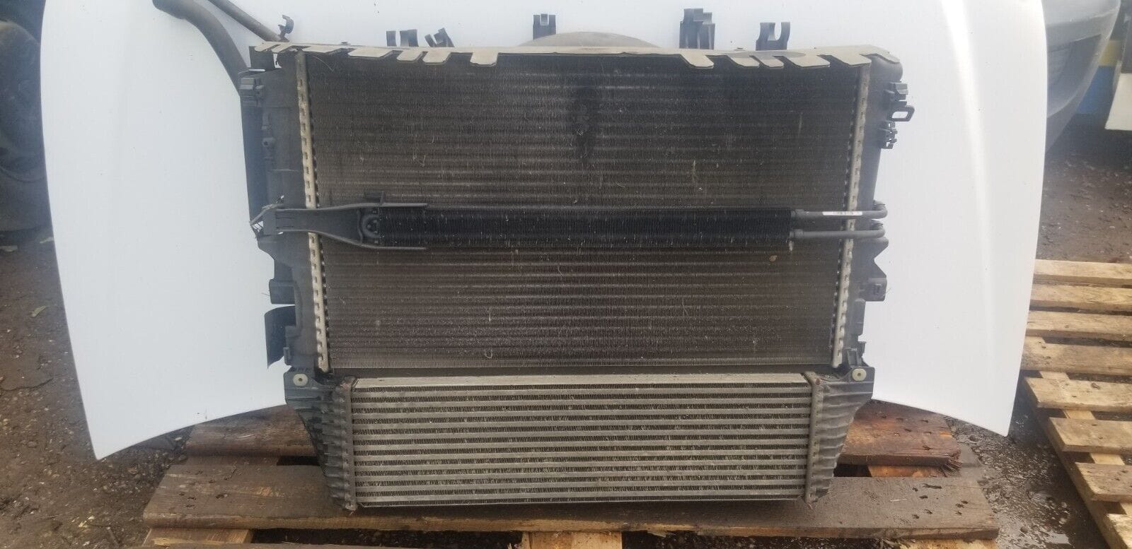 MERCEDES VITO 110 RADIATOR PACKAGE COOLANT AC INTERCOOLER CDI W639 2003-2014 - Image 4