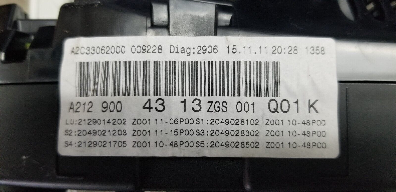 Mercedes E W212 Instrument Cluster Speedometer A2129004313 E250 2.1 CDI 2012 - Image 4