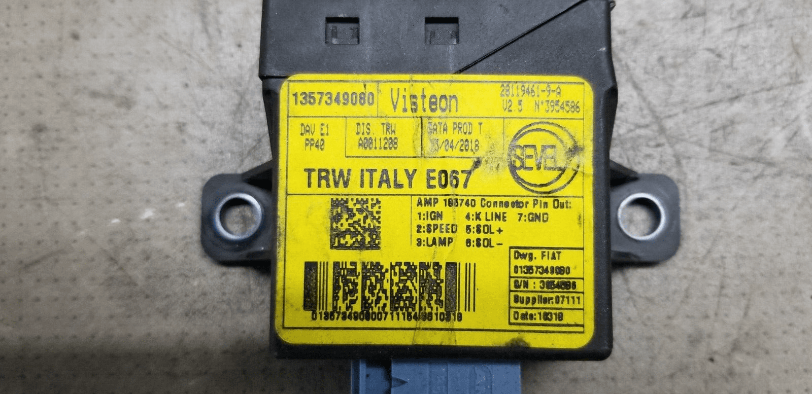 PEUGEOT BOXER POWER STEERING CONTROL ECU 1357349080 MK3 2018 - Image 5