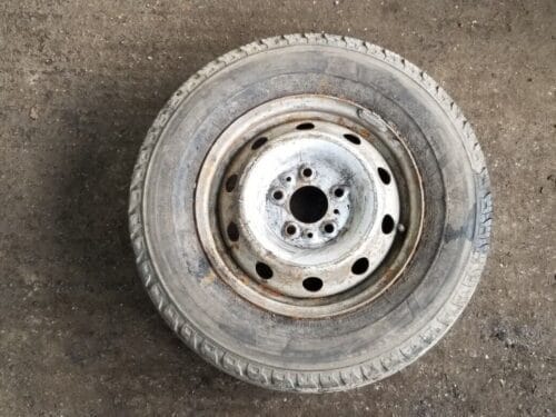 Peugeot Boxer 15 inch steel wheel and tyre complete view