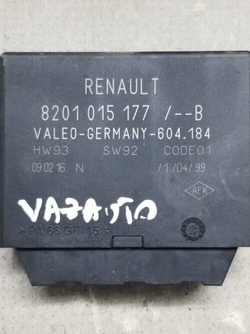 Renault Master Movano 10-On Parking Aid ECU Control Unit 8201015177 - Front View
