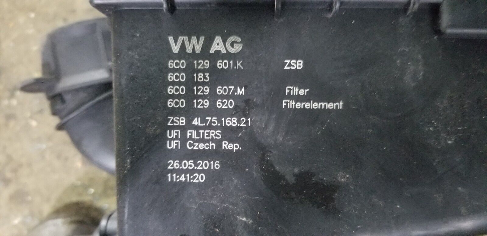 SKODA RAPID 2016 5DR AIR FILTER HOUSING & AIR MASS METER 6C0129601K - Image 4