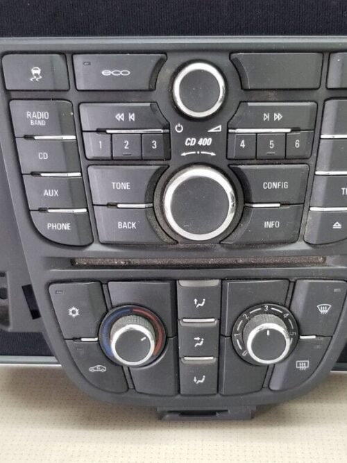 VAUXHALL ASTRA J 2011 HEATER CONTROL & RADIO CD CONTROL PANEL 13346050