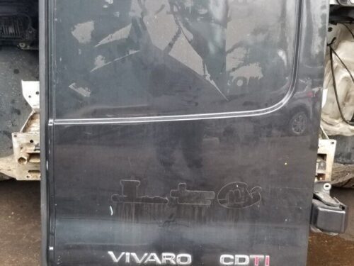 VAUXHALL VIVARO DOOR REAR DRIVERS SIDE OFFSIDE RH 2014 BLACK