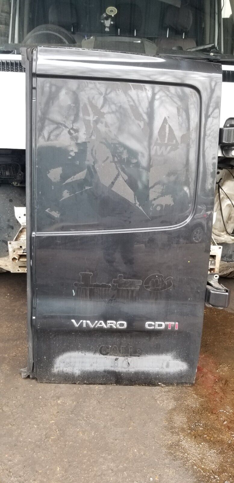 VAUXHALL VIVARO DOOR REAR DRIVERS SIDE OFFSIDE RH 2014 BLACK