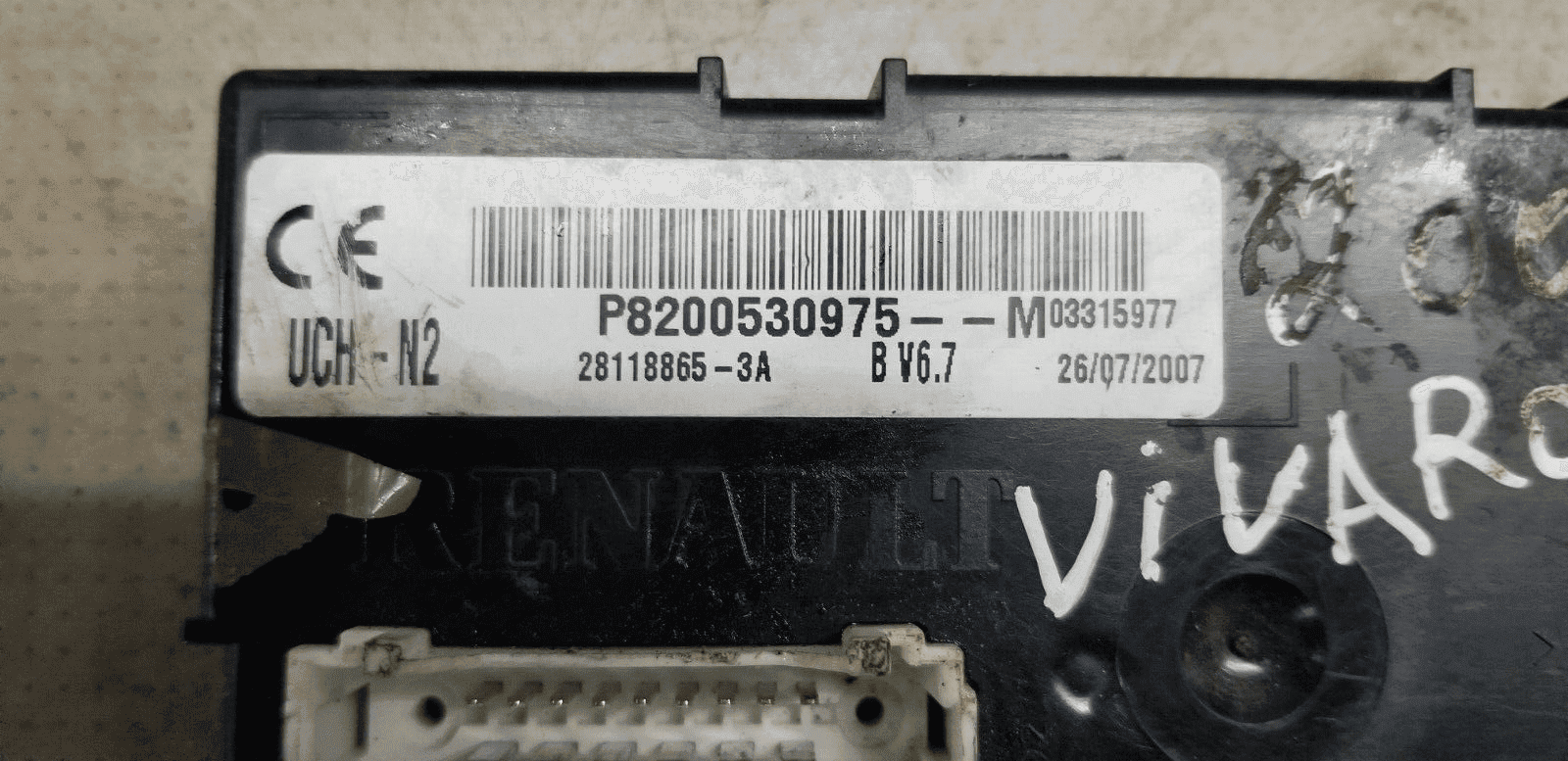 2001-2014 Renault Trafic MK2 2.0 Diesel Control Module P8200530975|O - Image 3