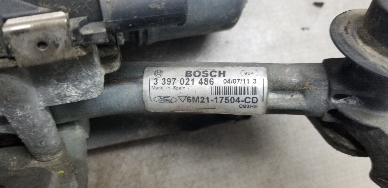 2011 FORD GALAXY FRONT LEFT WIPER MOTOR BOSCH 3397021486 6M21-17504-CD - Image 4