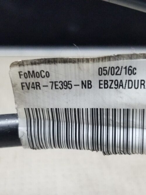 Close-up Ford Kuga gear shifter assembly FV4R-7E395-NB part number label