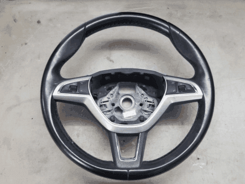 2016 Genuine Skoda Rapid Leather Multifunction Steering Wheel (5E0419091BE) – OEM Replacement