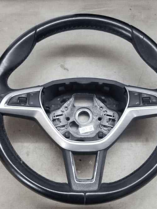 2016 Genuine Skoda Rapid Leather Multifunction Steering Wheel (5E0419091BE) – OEM Replacement