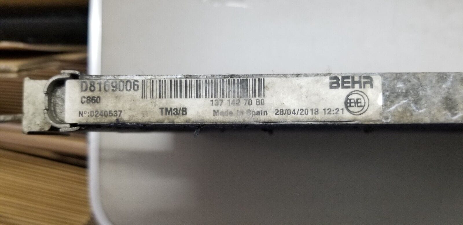 2018 PEUGEOT BOXER 1371427080 Condenser Radiator Air-Conditioner Climate A/C - Image 4