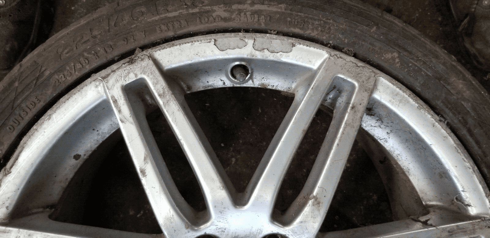 AUDI ALLOY WHEEL 8PO601025BA & TYRE NEW TYRE NEEDED 225/40R18 - Image 7