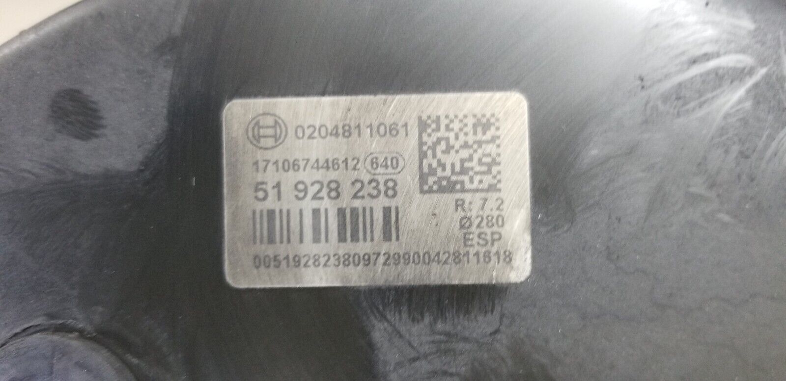 Brake Servo + Master Cylinder Peugeot Boxer 2018 0204811061 204811061 - Image 3