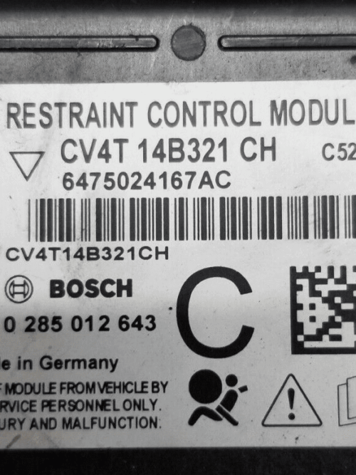 Ford Kuga MK2 2015 airbag control module ECU CV4T-14B321-CH