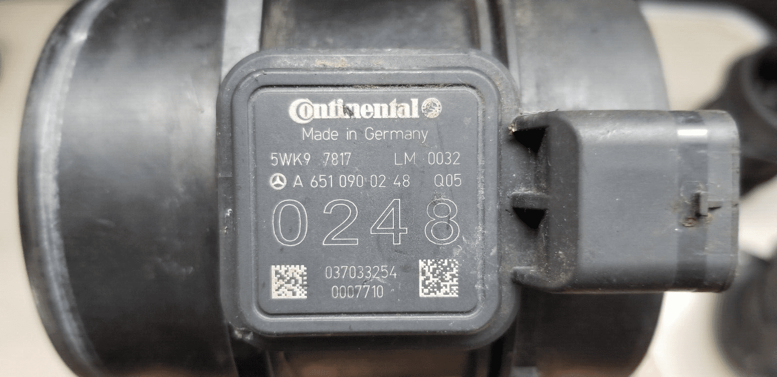 MERCEDES BENZ E220 MASS AIR FLOW METER A6510900248 W212 - Image 4