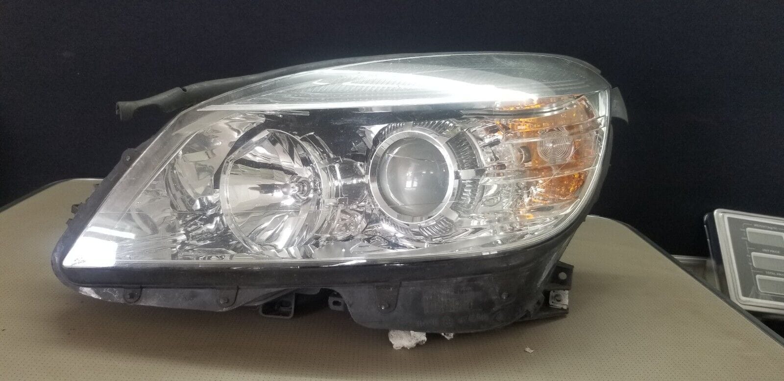 Mercedes C Class left hand passenger headlight UK RHD