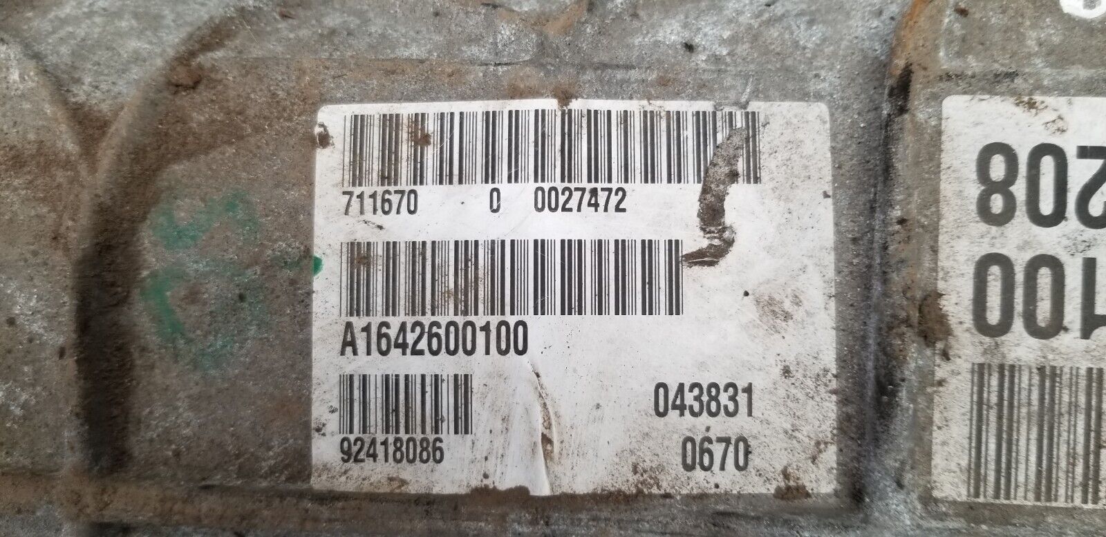 Mercedes Benz E Class Coupe Gearbox Manual A1642600100 2010 W207 E250 Diesel - Image 3