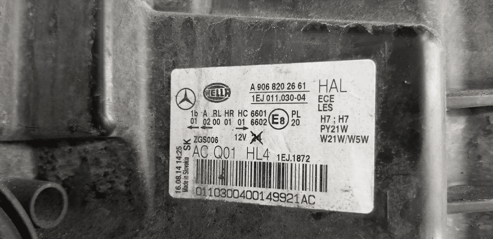 Mercedes Benz Sprinter W906 Right Side Headlight A9068202661 Genuine |O - Image 7